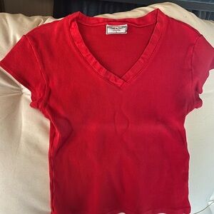 Hardtail V-Neck Ribbed Top